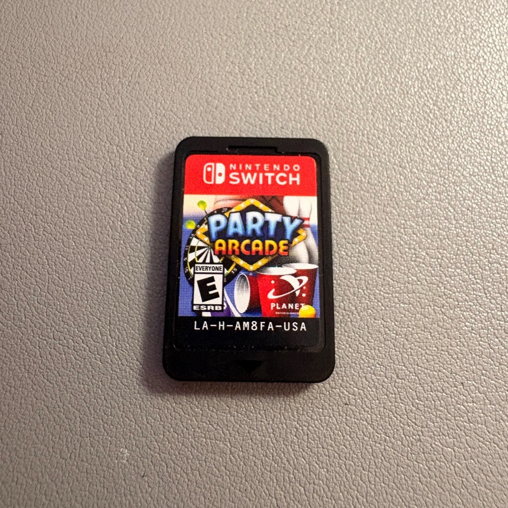 Nintendo Switch Party Arcade Game Card - Red and Black